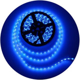 ALITOVE Blue LED Accent Strip for Living Room Cove and Shelving, 16.4ft Dimmable 12V 5050 SMD