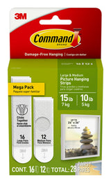 Command Tool-Free Adhesive Strips 10 lb and 15 lb for Neutral, Intentional Home Decor and Bare Wall Spaces