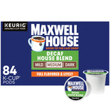 Maxwell House Decaf Medium Roast Coffee Pods – Streamlined Pod Rotation for Intentional Small-Space Brewing, 84 Count