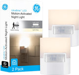 GE Plug-in Motion Sensor Light – Fall Prevention Nightlight for Bedroom, Bathroom, and Stairs, 2 Pack