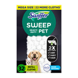 Sweeper Helper Pet Hair Mop Refill for Home Office – Quick Pre-Call Floor Reset Without Distracting Wet Mop Odor