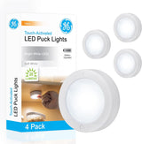 GE Wireless LED Tap-Light – Practical Housewarming Gift for New Homeowners, 4-Pack