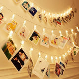 Dopheuor Photo Clip String Lights – Clean Line Copper Wire Display for Neutral Home Aesthetic