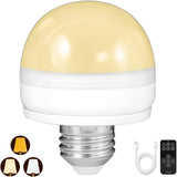 BLUEYE Rechargeable LED Bulb for Patio String Lights, IP44 Waterproof Cordless Lamp for Evening Gatherings