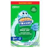 Scrubbing Bubbles Continuous Clean Drop-Ins – Worry-Free Toilet Cleaning for Homes with Kids and Pets, Septic-Safe Tablets