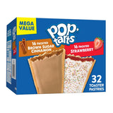Pop-Tarts Toaster Pastries Variety Pack, Kids Breakfast and Lunchbox Snacks, 32 Count Bulk Box