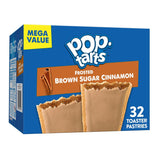 Pop-Tarts Frosted Brown Sugar Cinnamon Toaster Pastries – Lunchbox Snack Pack for School Kids, 32 Individually Wrapped