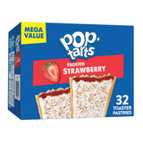 Pop-Tarts Frosted Strawberry Toaster Pastries (32ct) – Ready-to-Pack Lunchbox Snack for School Kids