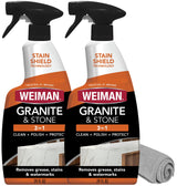 Weiman Granite and Stone Cleaner 3-in-1 – Streak-Free Countertop Polish That Elevates Kitchen and Bathroom Decor Style