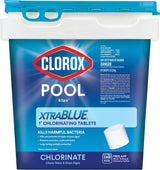 Clorox Pool&Spa XtraBlue 1" Chlorinating Tablets – Kid-Safe Family Pool Sanitizer, Bacteria-Killing Chlorine for Worry-Free Swim Season