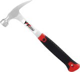 YIYITOOLS Fiberglass Handle Claw Hammer 16-oz – Weather-Resistant Rip Hammer for Patio and Garage Work
