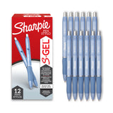 Sharpie S-Gel Gel Pens – Comfort Grip Pen for Long Journaling and Self-Care Writing Rituals, Pearl White 12 Pack