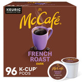 McCafe French Roast K-Cup Pods for Eco-Conscious Home Brewing, Recyclable Single-Serve Dark Roast Coffee for Wellness Routine