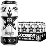Rockstar Pure Zero Silver Ice – 16oz Portable Energy Drink for Road Trips and Long Commutes