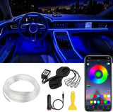 AuroraDrive 5 in 1 RGB Car Interior LED Strip Lights with Music Sync – Thoughtful Housewarming & Holiday Gift for Women and Mom