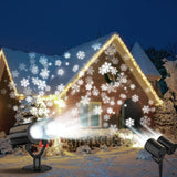 LUMINOUS Winters Night Snowflake Projector – Camping and Backyard Light, Portable Winter Ambiance