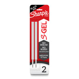Sharpie S-Gel Refills for Sharpie S-Gel Pens – 0.7mm Black Gel Ink Cartridges for College Students Studying in Dorms, Libraries, and Lecture Halls