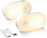 Lyridz Rechargeable LED Night Light for Cozy Bedroom Ambiance, Warm White Dimmable Accent Lighting That Doubles as Stylish Decor