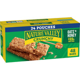 Nature Valley Crunchy Oats 'n Honey Granola Bars – Lightweight Hiking Trail Snack, 48 Bars in 24 Pouches