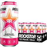 Rockstar Pure Zero Energy Drink – Portable 16oz Cans for Trail Runs and Cycling Routes