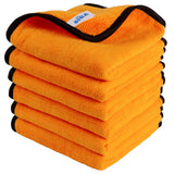MR.SIGA Microfiber Car Wash Towels – Lint-Free Streak-Free Cloths, Safe on Glass Clear Coat and Interior Trim 12 Pack