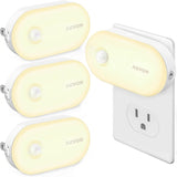 AUVON Motion Sensor Night Light – Compact Clean Design Plug in for Minimalist Bedroom, Hallway and Clutter Free Living