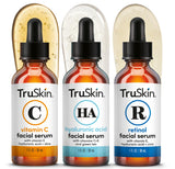 TruSkin Anti-Aging Serum Trio – Luxury Skincare Gift Set for Her Birthday or Mother's Day