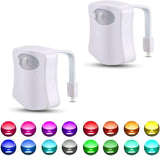 GlowNGo Motion Sensor Toilet Light – Cordless LED Night Light Eliminates Tripping Hazards on Late Night Bathroom Trips