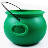 GIFTEXPRESS 8" Portable Green Cauldron – Lightweight Bowl for Patio Parties, Parade Routes & Outdoor St Patrick's Day Celebrations