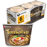 Nongshim Tonkotsu Ramen with Kuromatsu Black Garlic Oil Noodle Big Bowl, 3.56 Ounce (Pack Of 6) – Office Break Room Pantry Staple for Workday Fuel