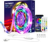Daymeet RGBICW TV Backlight – Cool-to-Touch Strip with Built-In Timer, Worry-Free Ambient Light for Nursery & Playroom