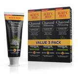 Burt's Bees Natural Charcoal Toothpaste 3-Pack – Clean Design Tooth Care for Uncluttered Bathrooms