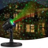 Lumilux Glow Star Projector – Cozy Living Room and Bedroom Ambient Light, Red and Green Star Patterns for Holiday Mood