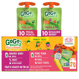 GoGo squeeZ Applesauce Variety Pack – Portable Hiking and Beach Snack for Kids, No Refrigeration Needed Pouches