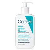 CeraVe Acne Treatment Face Wash – Teen-Safe Salicylic Acid Cleanser for Dorm and Shared Bathrooms, 8 Ounce