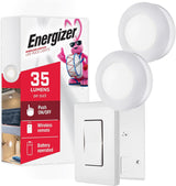 Energizer LED Puck Lights – Portable Camping and Tent Lighting, Battery Operated 2 Pack