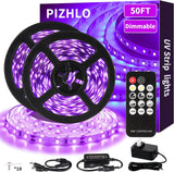 Black Light Strips – Safer 385-400nm UV Lighting for Bedrooms, No Flame and Low Heat Design