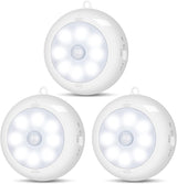 LumeSync Motion Sensor Night Light – Thoughtful Housewarming Gift for New Homeowners, 3 Pack Battery Puck Lights