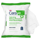 CeraVe Makeup Remover Wipes – Uncluttered Vanity Counter Essential, Streamlined Waterless Cleansing for Simple Routines
