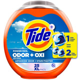Tide Odor Defense + Oxi Laundry Detergent Pacs for Self-Care Routines, Fresh Scent That Lingers After Every Wash