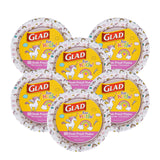 Glad for Kids Unicorn Disposable Paper Plates – Fun Birthday Gift for Mom Hosting Kids Parties, Convenient Party Pack, 8.5 Inch, 20 Count