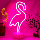 Flamingo Neon Light – Cozy Ambiance Lamp for Living Room and Apartment Decor, USB or Battery Powered