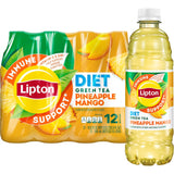 Lipton Green Tea Citrus 16.9 fl oz Bottles, 12-Pack – Clean-Label Citrus Drink for Streamlined Refrigerator Stocking