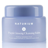 Naturium Purple Ginseng Cleansing Balm – Clean-Formula First Cleanse for Clutter-Free Vanities