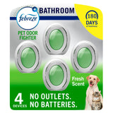 Febreze Flameless Odor Bar – Child-Safe Bathroom Freshener for Shared Family Spaces, No Flame, No Outlets