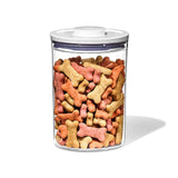 OXO Good Grips Pet POP Container – Minimalist Kitchen Counter Organizer for Cat Kibble, 6.0 Qt Clear