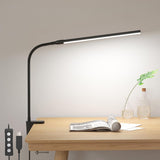 Lepro LED Desk Lamp with Clamp for Remote Workers, 450LM Non-Flicker Reading Light with 3 Color Modes