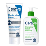 CeraVe Skincare Gift Set for Her – Hydrating Cleanser & Moisturizing Cream Bundle for Sensitive Skin