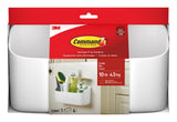 Command Large Caddy for Intentional Living Spaces, Clean-Line Adhesive Storage Basket in White