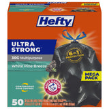 Hefty Trash Bags 30 Gallon – Puncture- and Tear-Resistant Garbage Bags for Safer Heavy-Duty Cleanup